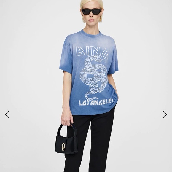 Ing Blue Graphic Women's Top - Picture 3 of 5